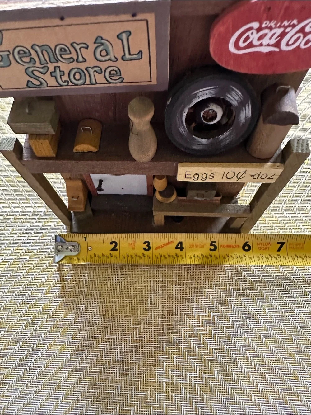 Coca Cola Rustic General Store Birdhouse in Brown and Cream